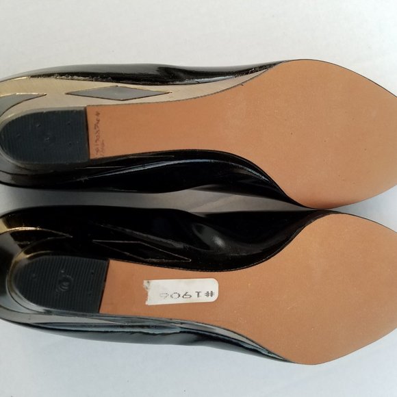 ..Magdesians Designer Metallic Wedge High Heels Shoes Trend Summer 2022 NWT - Picture 4 of 9